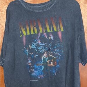 Nirvana Band Oversized Tee/T-Shirt Dress